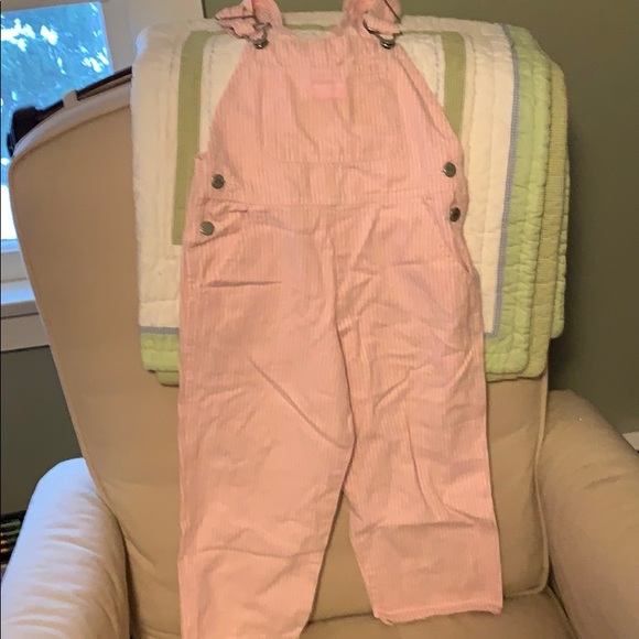 OshKosh B'gosh Other - Pink & white pinstripe OshKosh overalls